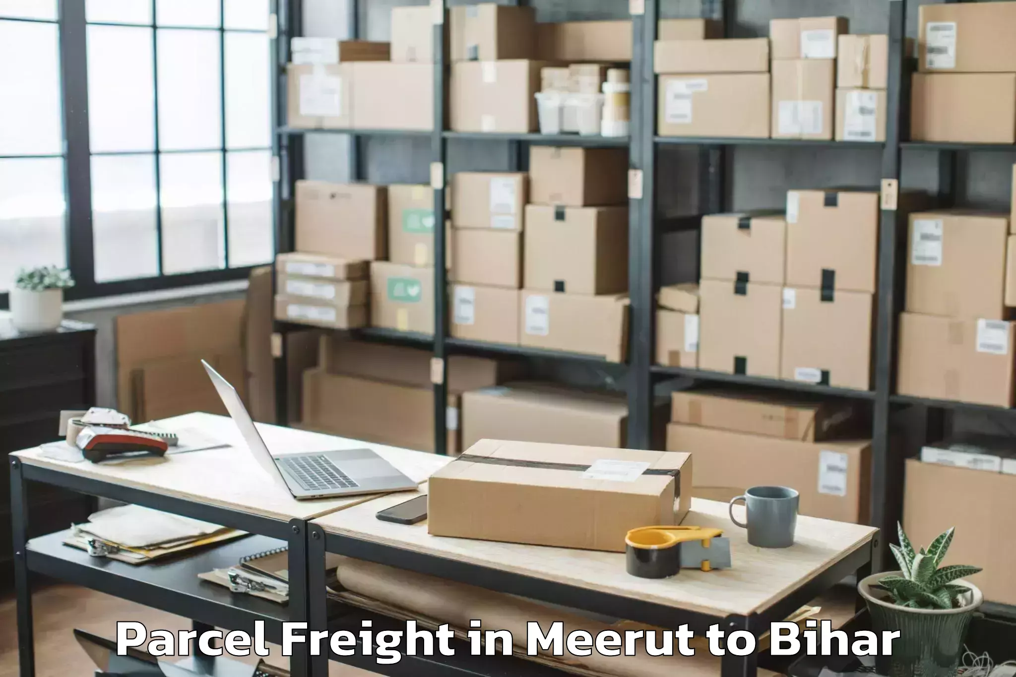 Book Meerut to Alamnagar Parcel Freight Online